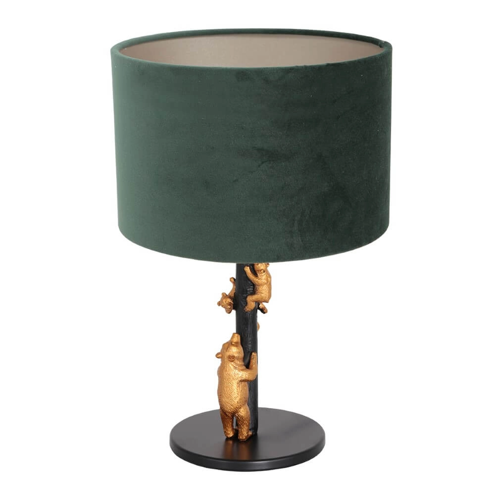 Lampe de table design Animaux avec du velours vert Steinhauer 8712746151893