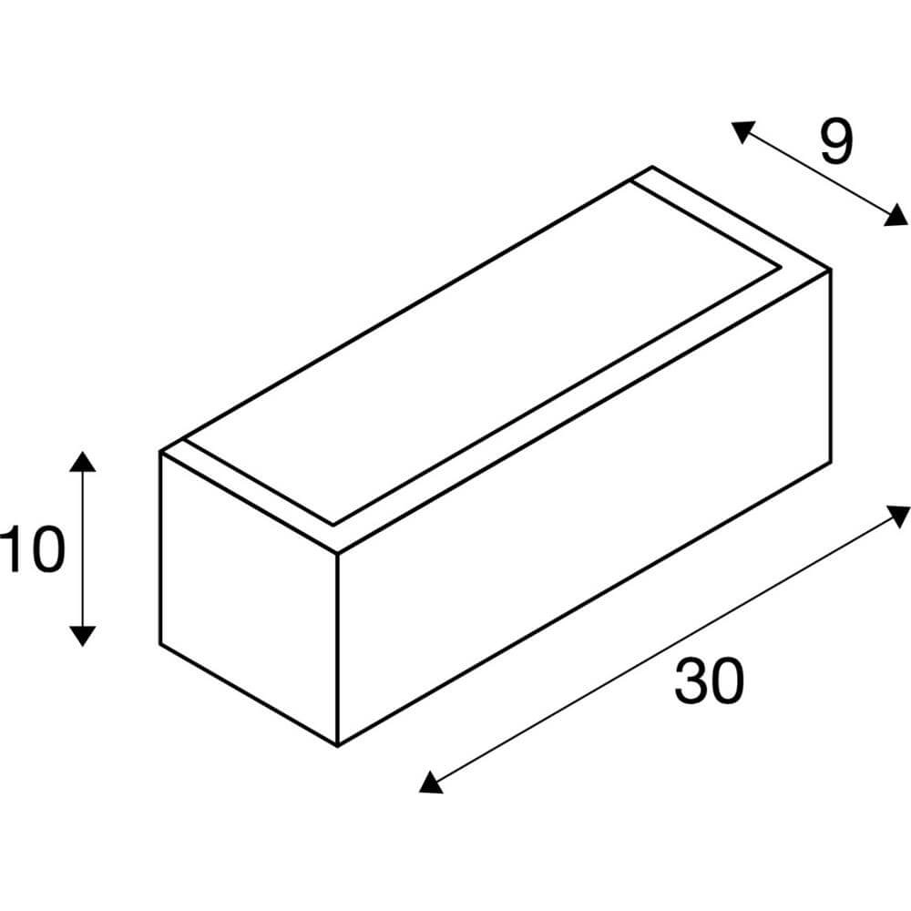 Applique murale design Chrombo Led LED noire 3000K SLV 4024163292283
