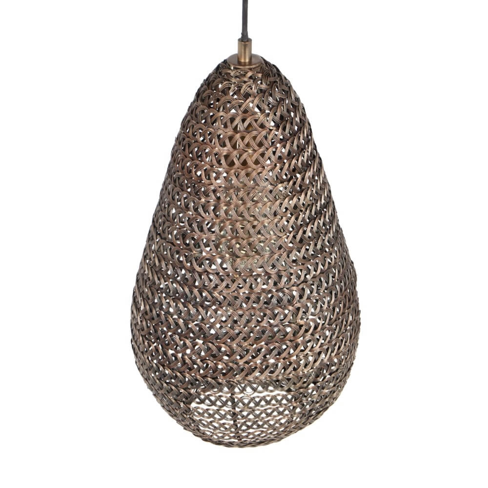 Lampe à suspension en bronze Ziva Ø 23 cm Trio 4017807617405