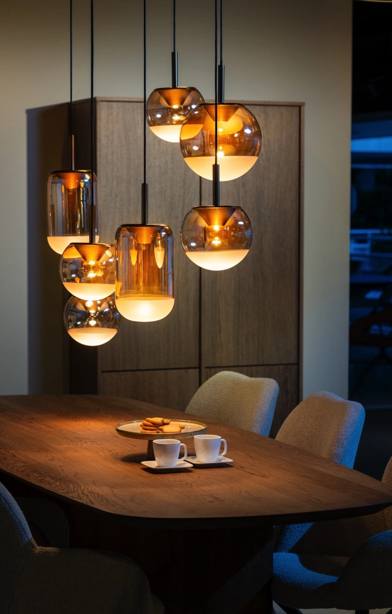 Lampe pendante de salle à manger Yvonne 7 lumières ETH 8720195311645