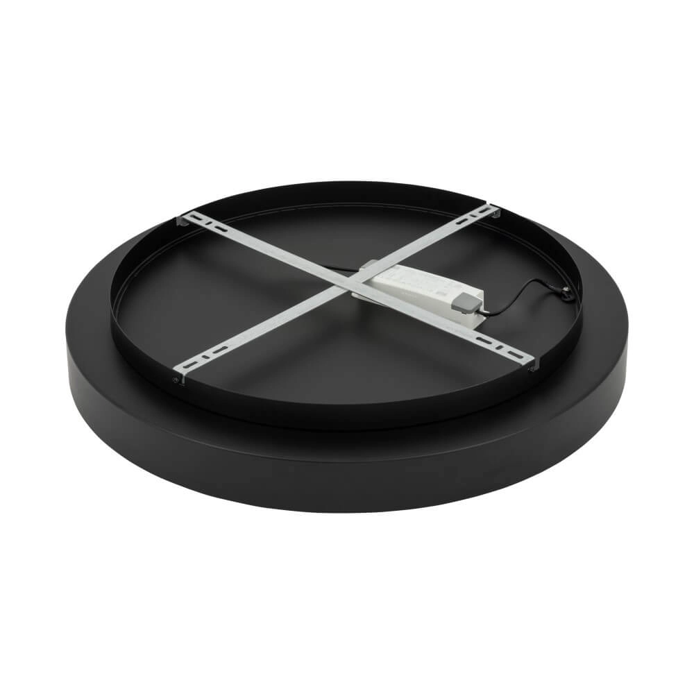 Plafonnier rond Nikki Round noir Ø 60cm Lyora 5903139112086