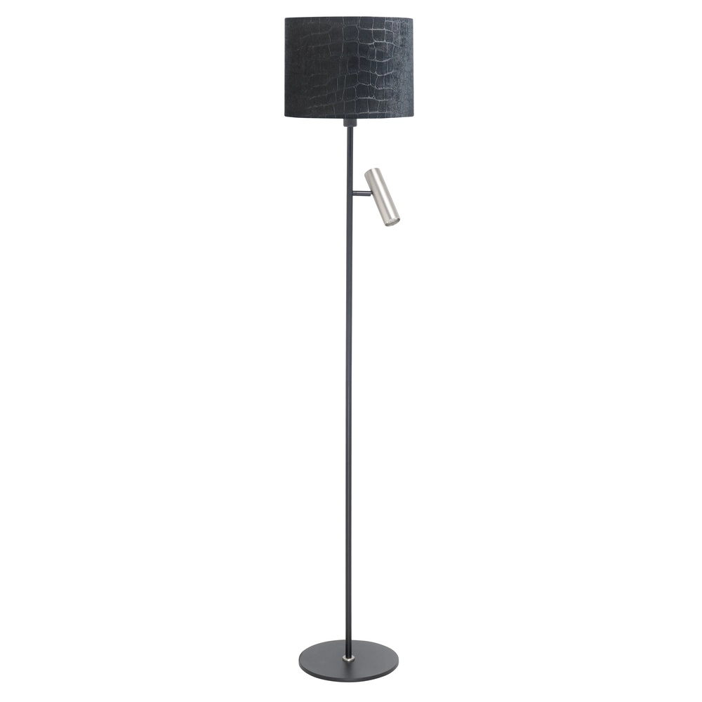 Lampadaire Country Trend Noir avec nickel