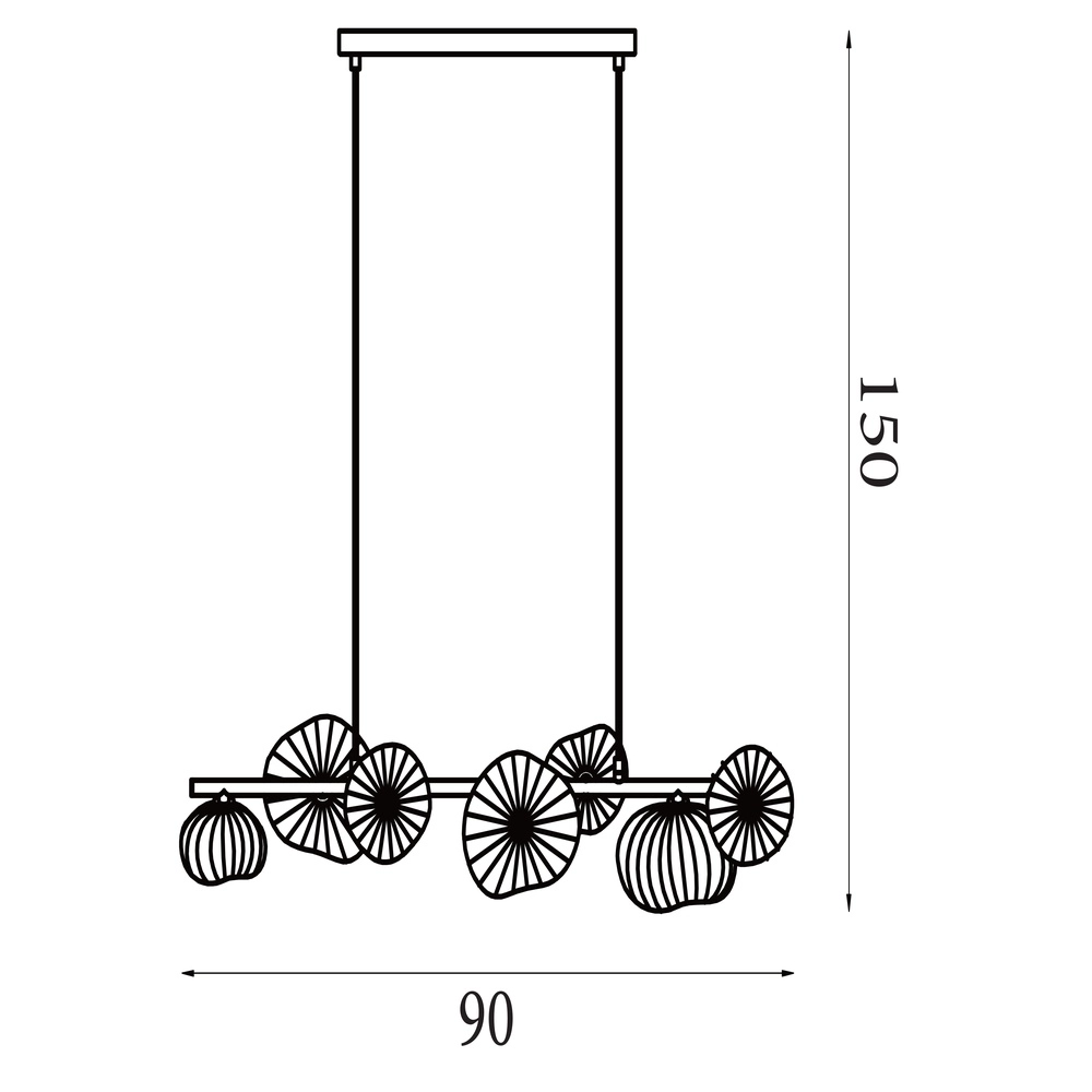 Suspension Sunbeam 7 lumières Searchlight 5053423298573