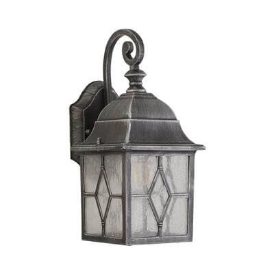 Applique classique Genoa Down Noir argent Searchlight 5013874310484