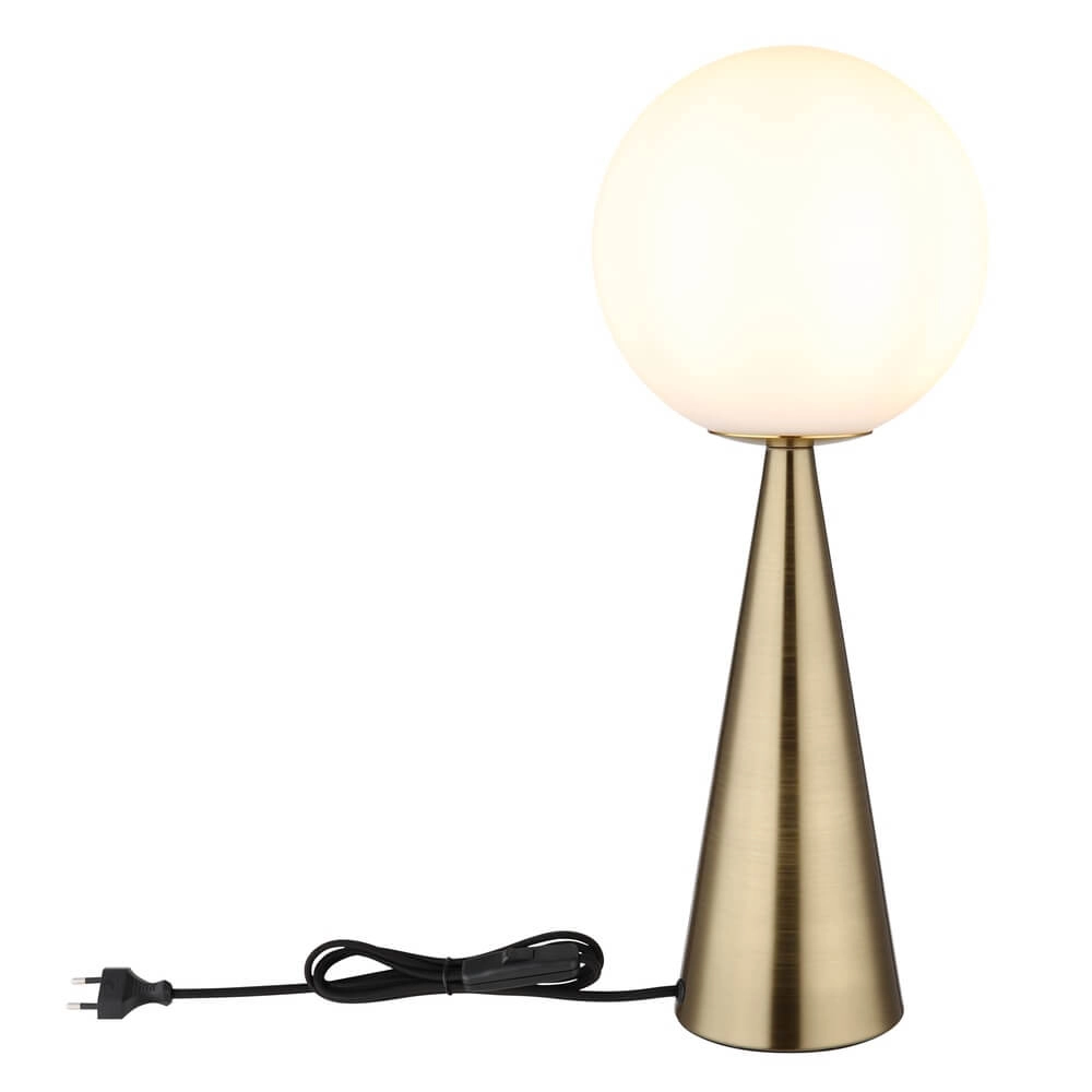Lampe de table Pinpal avec verre convexe blanc Globo 9007371447343