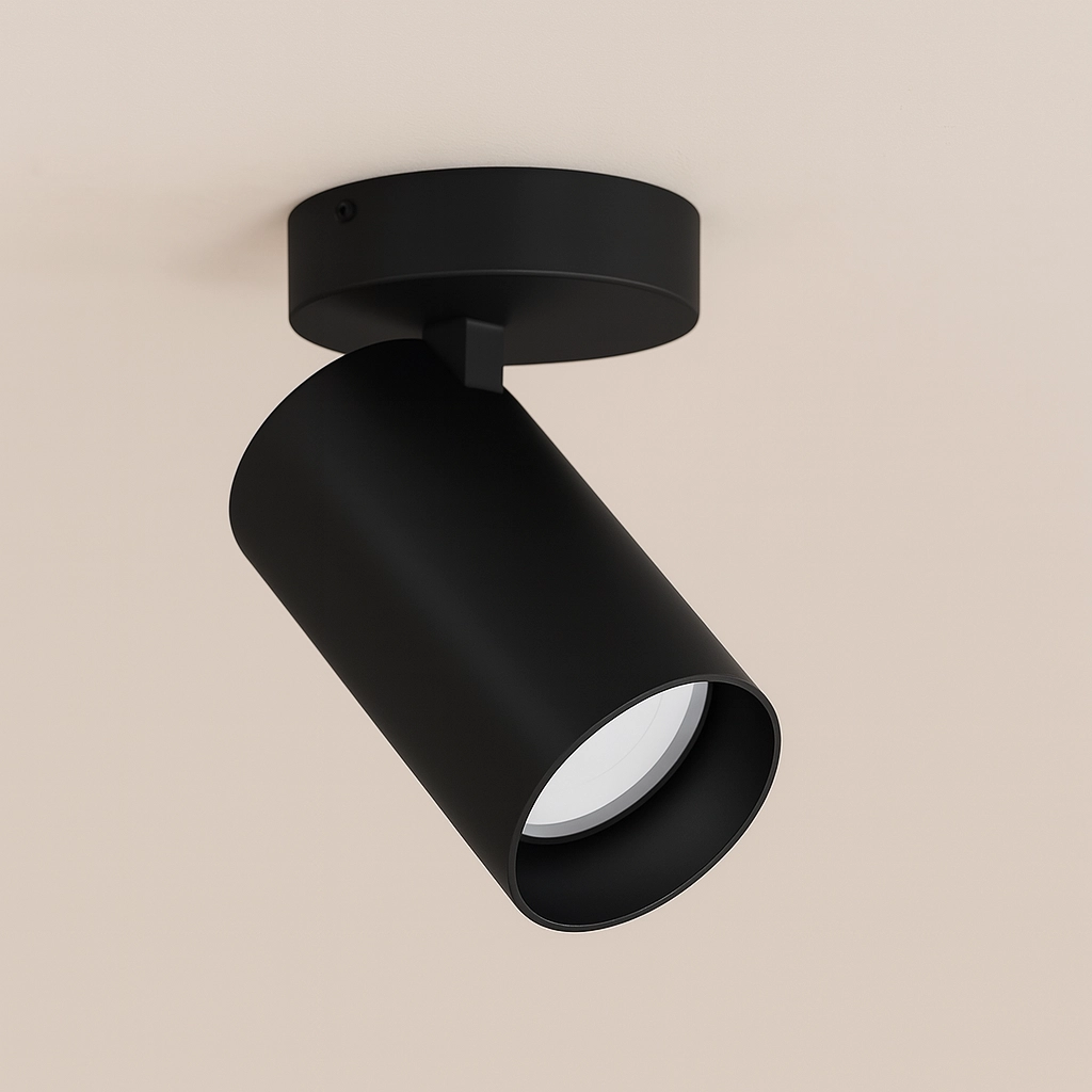 Spot en saillie noir Mono inclinable