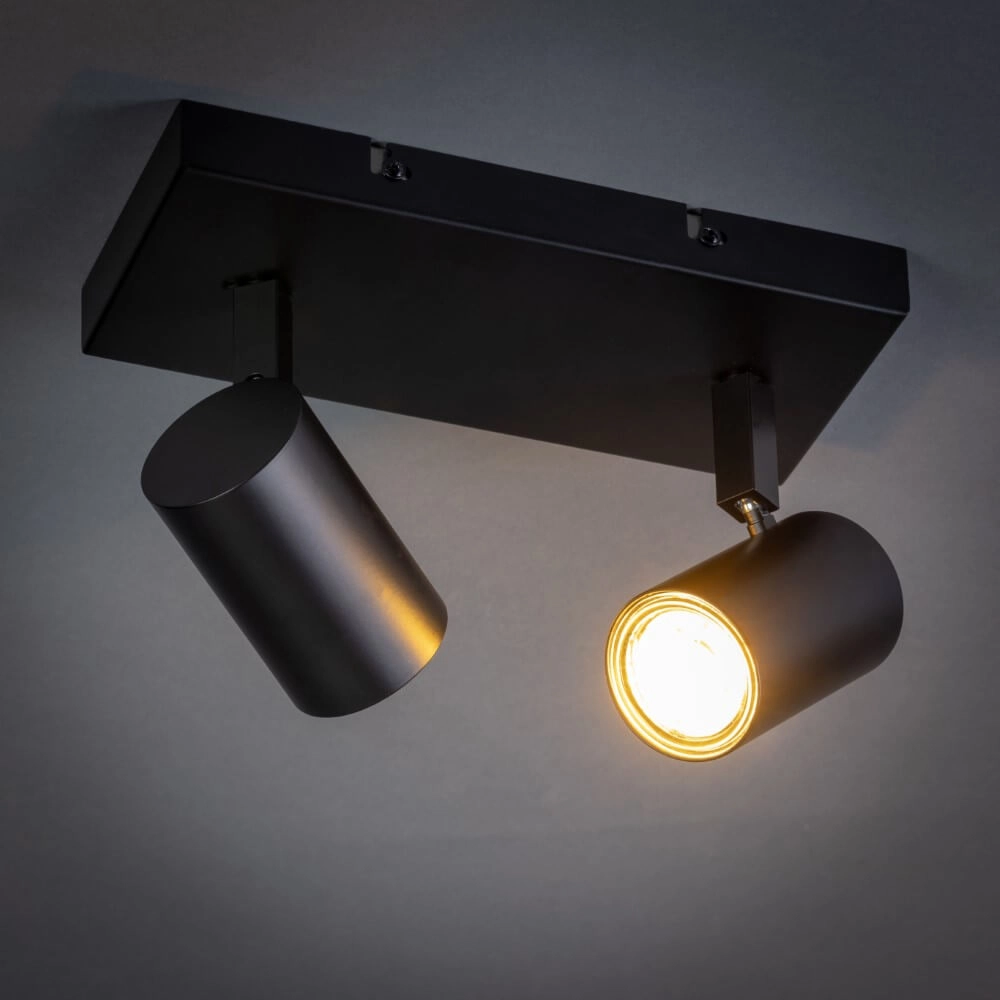 Spot de plafond 2 lumières The Common noir ETH 8720195304357