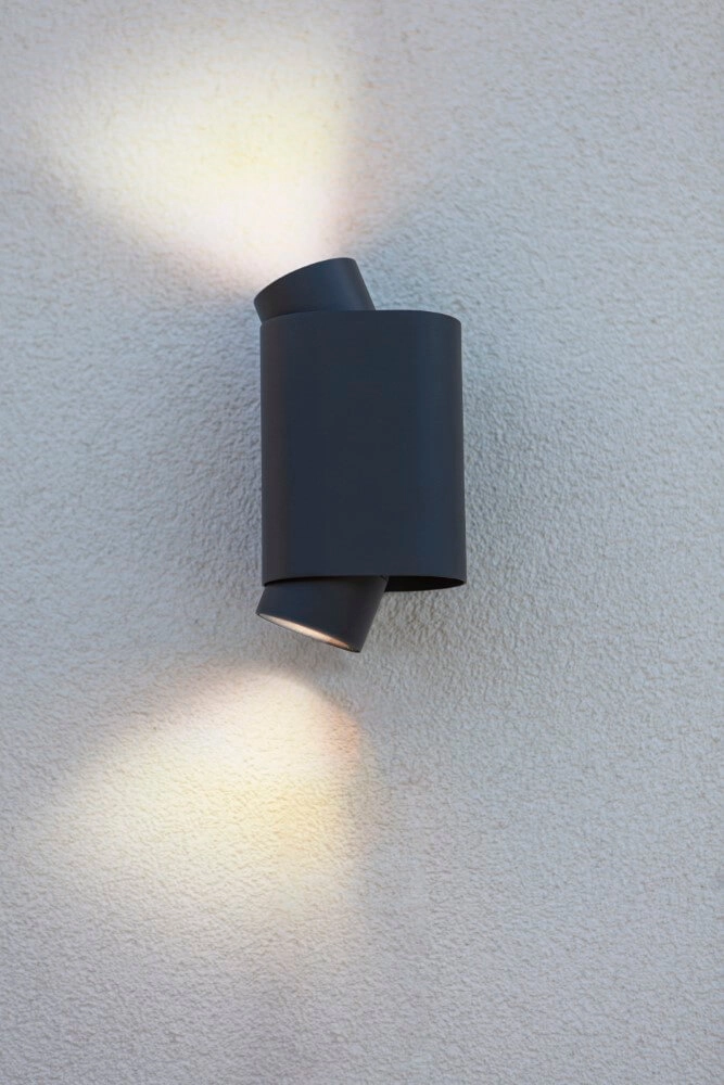 Spot mural Cypres haut et bas anthracite Lutec 6939412014876