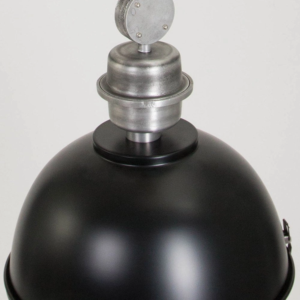 Lampe à suspension Bikkel noir avec gris métallisé Steinhauer 8712746100068