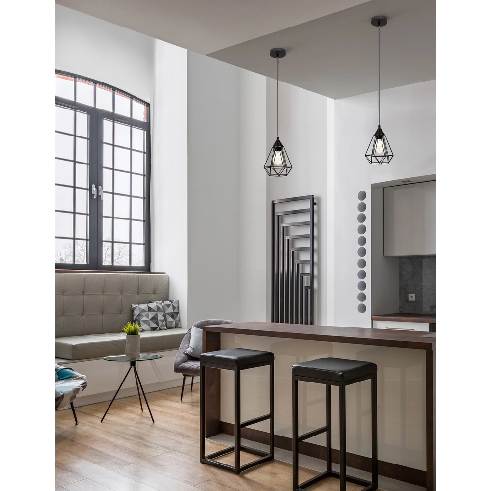 Suspension Paolo 1 lumière noire Lyora 5212017407931