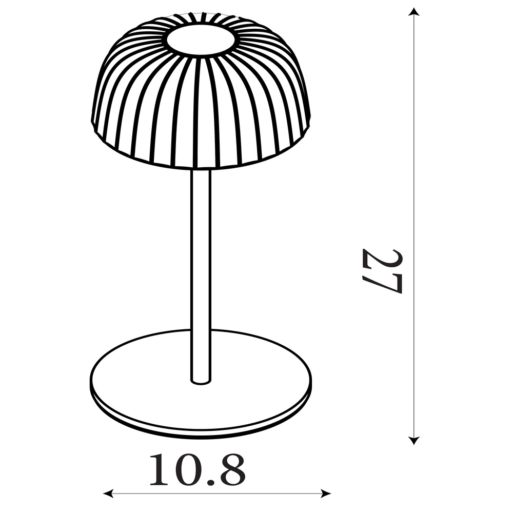 Lampe de table rechargeable USB Ezra noir Searchlight 5053423306131
