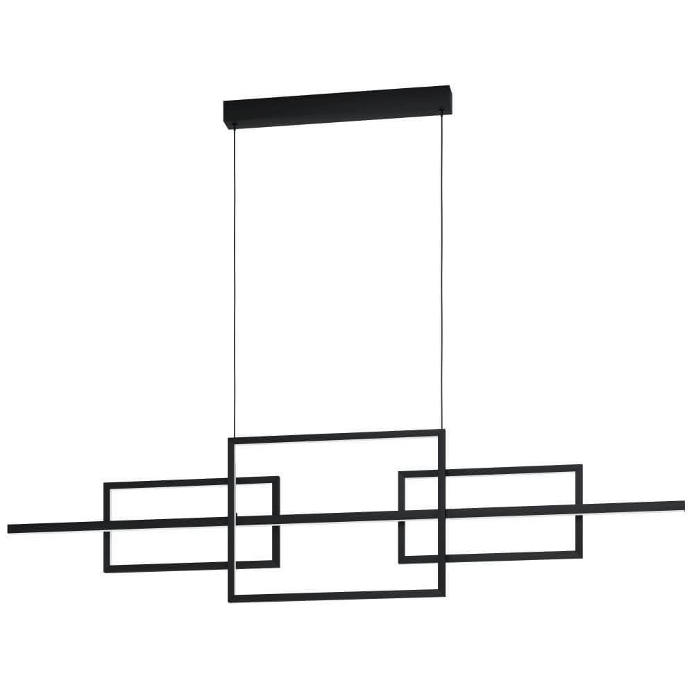 Lampe suspendue de bureau Puebla 150 cm - noir