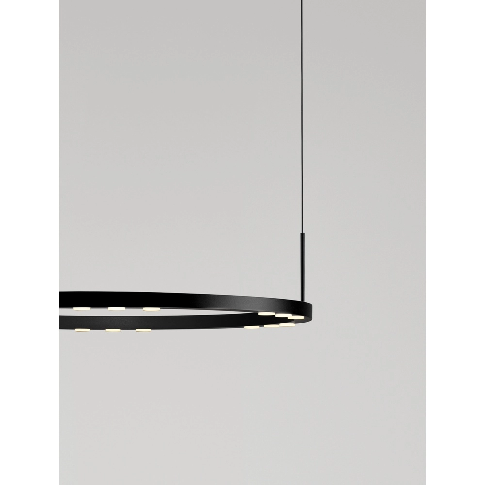 Suspension élégante Lunette noir Ø 660cm Lyora 5212017465191
