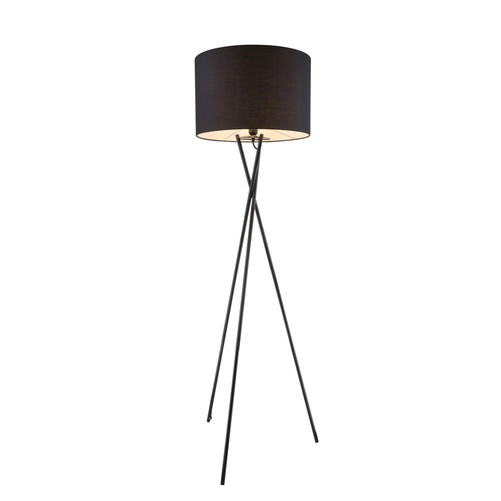Lampe sur pied trépied Gustav Noir