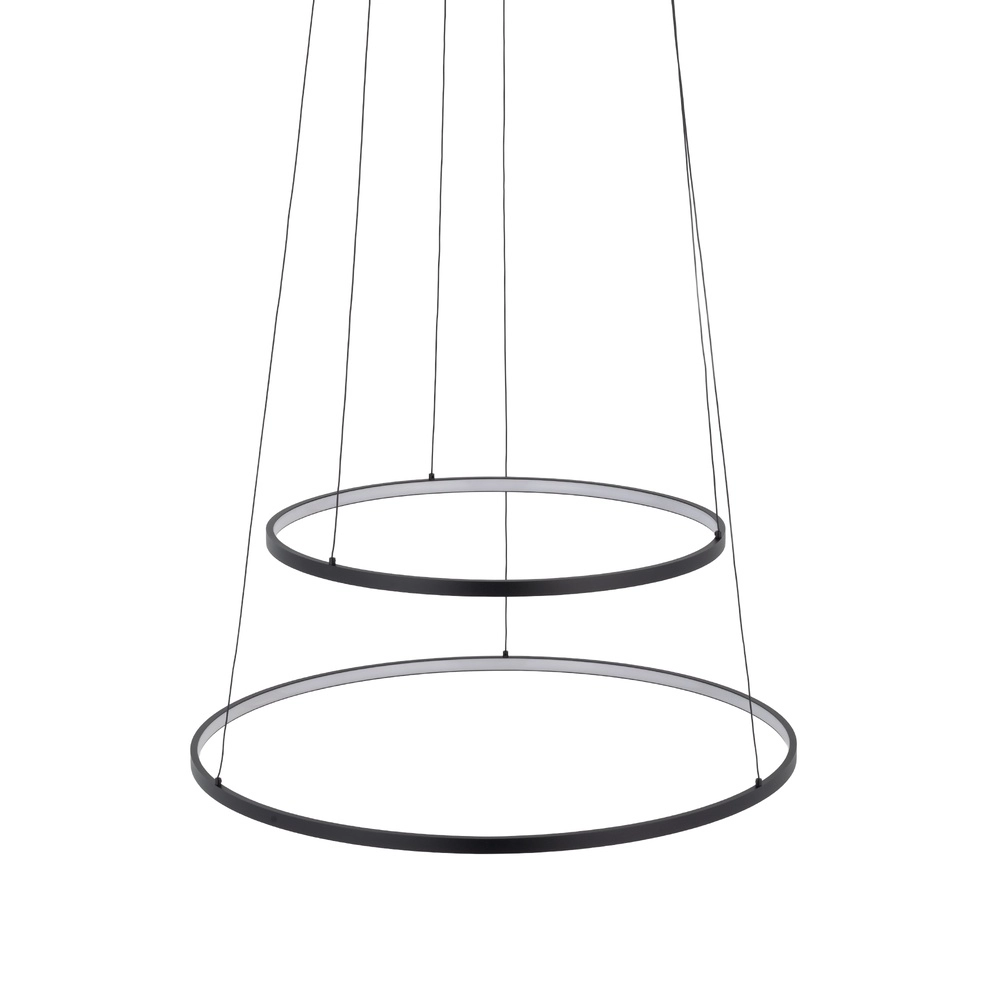 Lampe pendante de conception Circolo Led noir Ø 60 cm Lyora 5903139116473