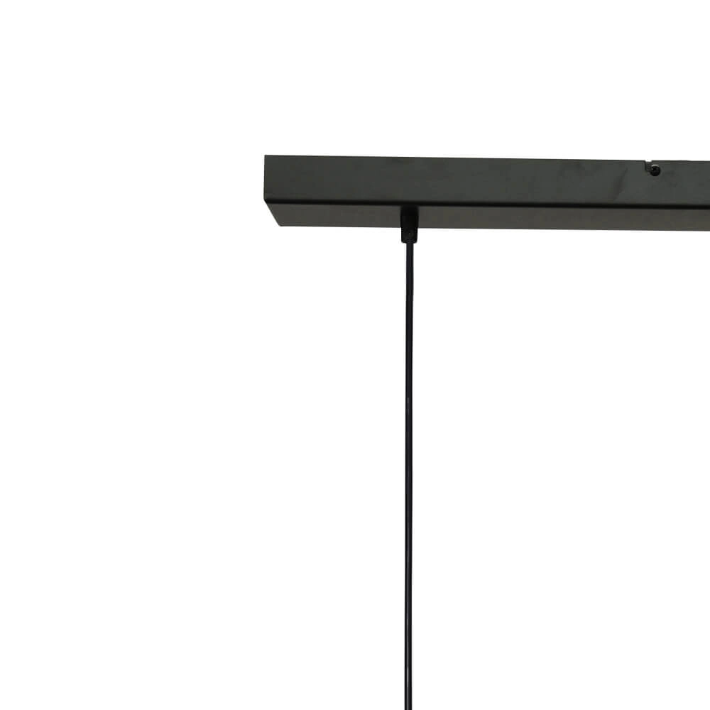 Lampe à suspension en verre Lava 3x verre fumé Ø 22,5cm Masterlight 8718121286037