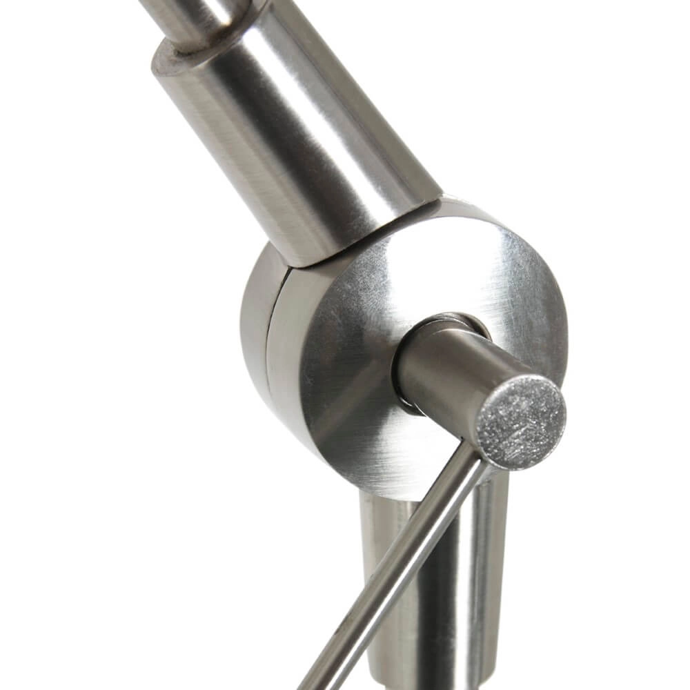 Lampadaire Gramineus 165cm gris avec abat-jour gris lin Steinhauer 8712746093759