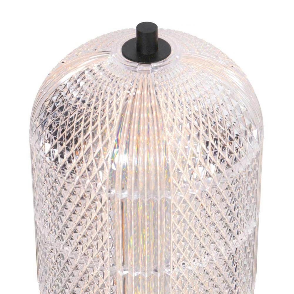 Lampe de table Geripu Noir avec verre transparent Steinhauer 8712746173789