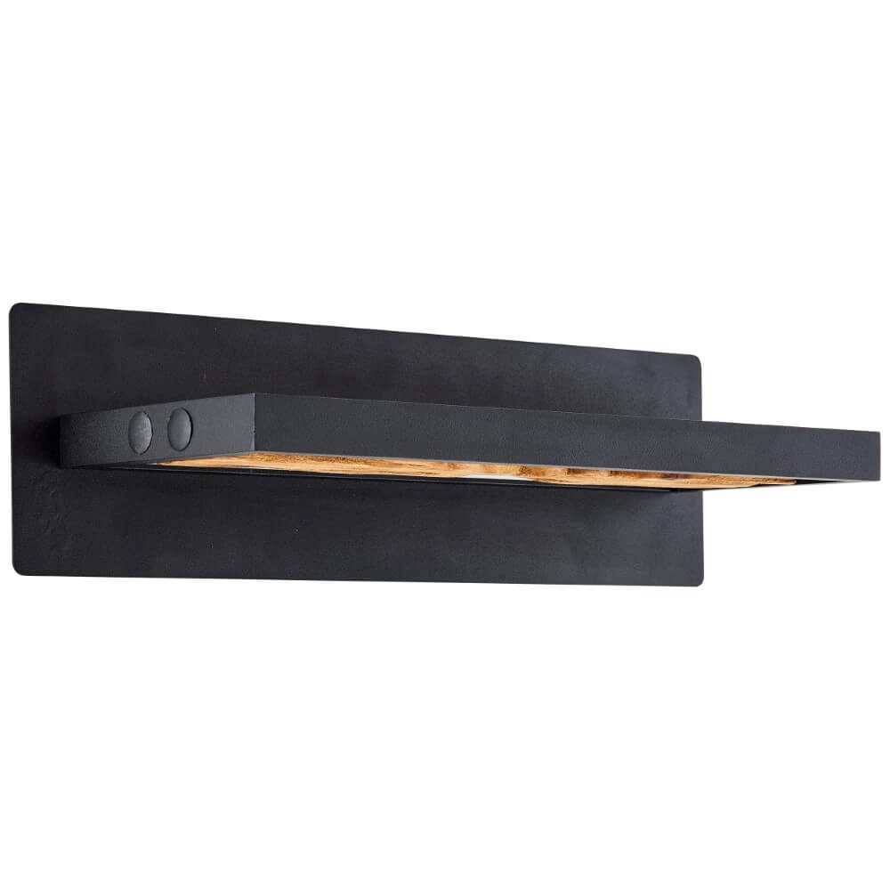 Lampe de chevet LED Chaumont avec du bois Brilliant 4004353411779