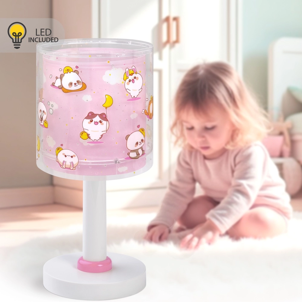 Lampe de table pour enfants Kawaii Friends Lueur rose dans le noir Dalber 8420406002200