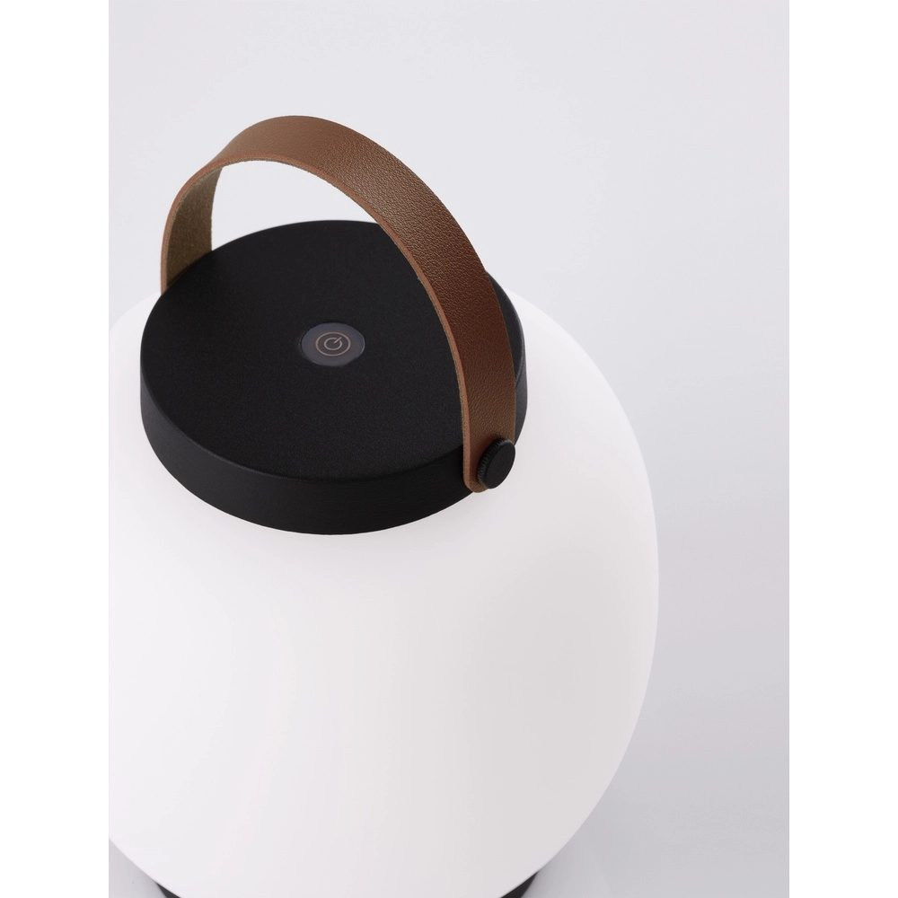 Lampe de table rechargeable Jigra anthracite avec blanc Lyora 5212017434876