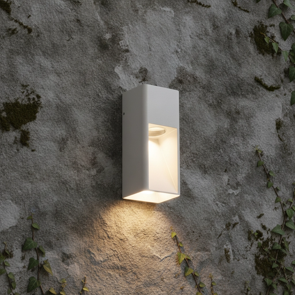 Lampe murale élégante Mazu Blanc
