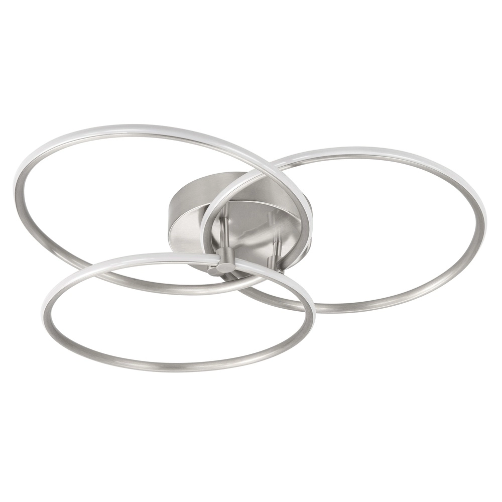 Plafonnier Circles design nickel Ø 49cm Highlight 8718379034923