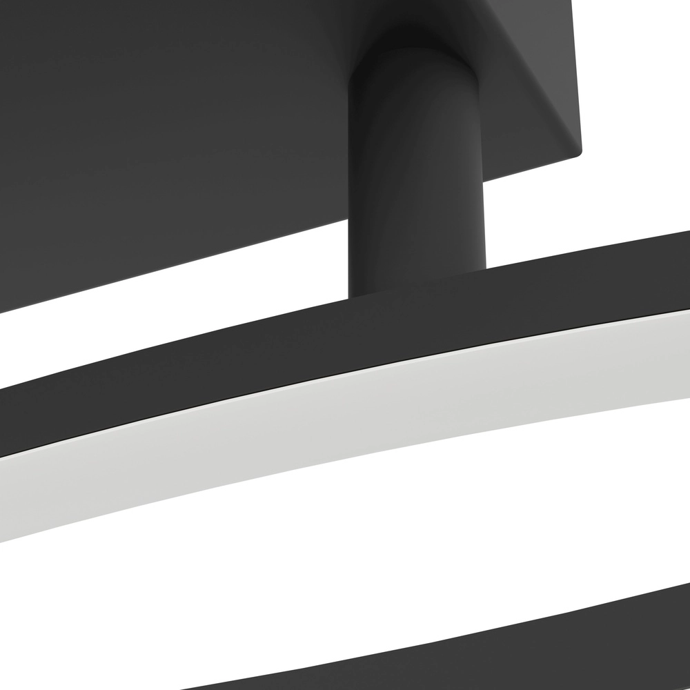 Lampe de plafond LED chic Grisolia 84cm - noir Eglo 9008606316151