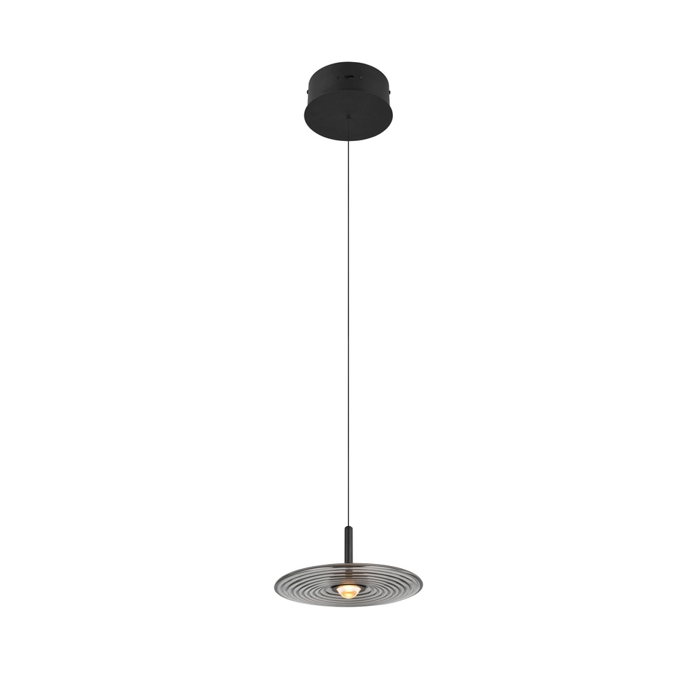Lampe pendante de conception Sirena Verre fumé