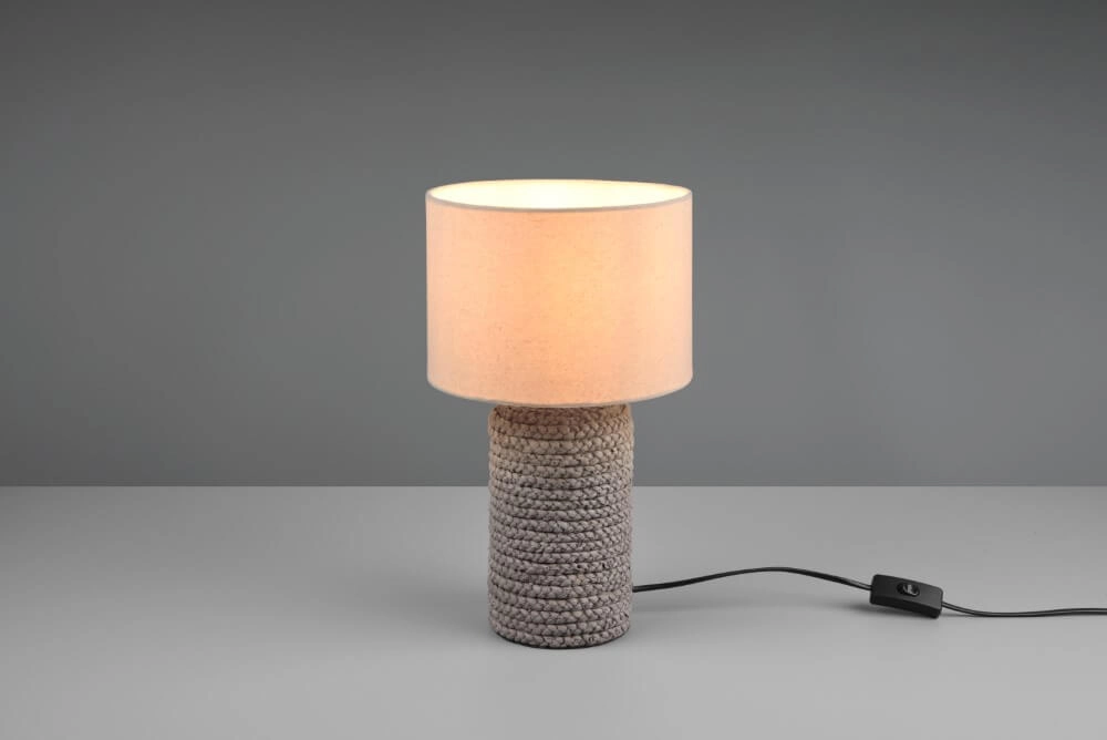 Lampe de table Mala Rotin 38cm crème Trio 4017807506846