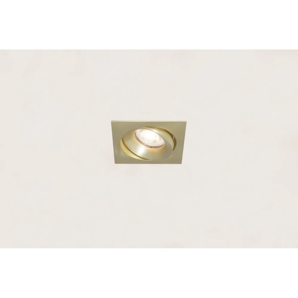 Spot encastré carré Alice Or mat Artdelight 8720701100404