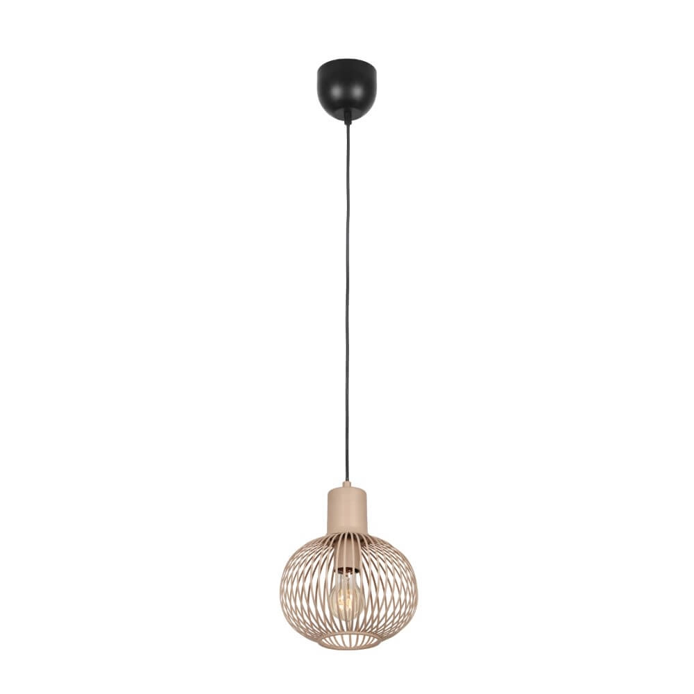 Lampe suspendue en fil de fer Gila Ø 23cm - sable Trio 4017807617566