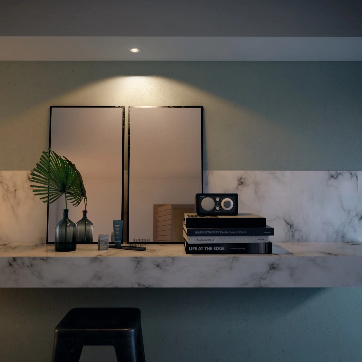 Spot encastrable Enneper GU10 9cm rond blanc Philips 8718696160367