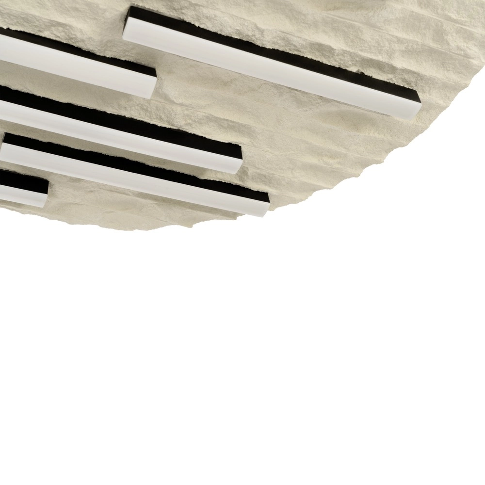Lampe de plafond Campomarino brun sable Ø 38cm Eglo 9008606408900