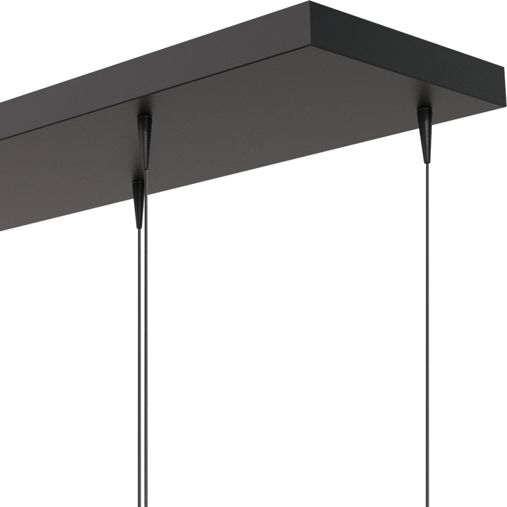 Lampe suspendue à 8 lampes Talana 130 x 25cm noir Ø 6cm DTW Masterlight 8718121389172