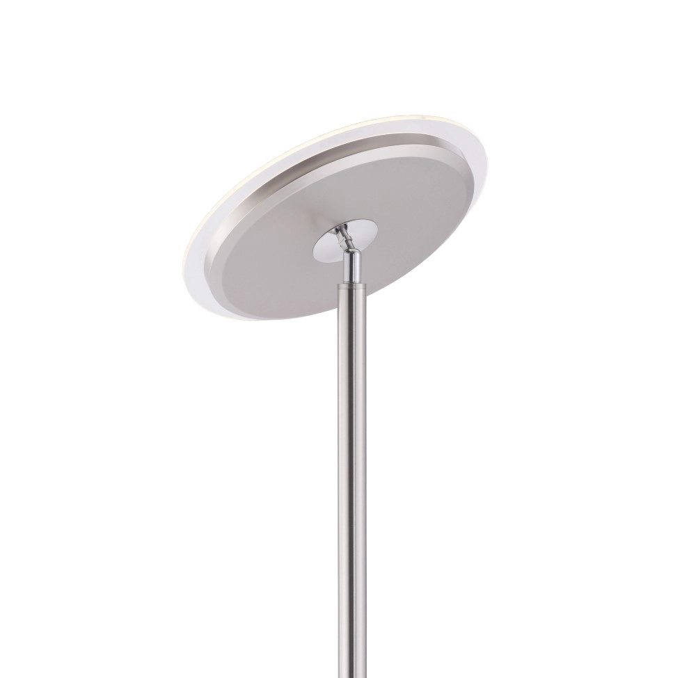 Lampe de lecture design Hans Round Acier inoxydable avec chrome Just Light 4043689955021