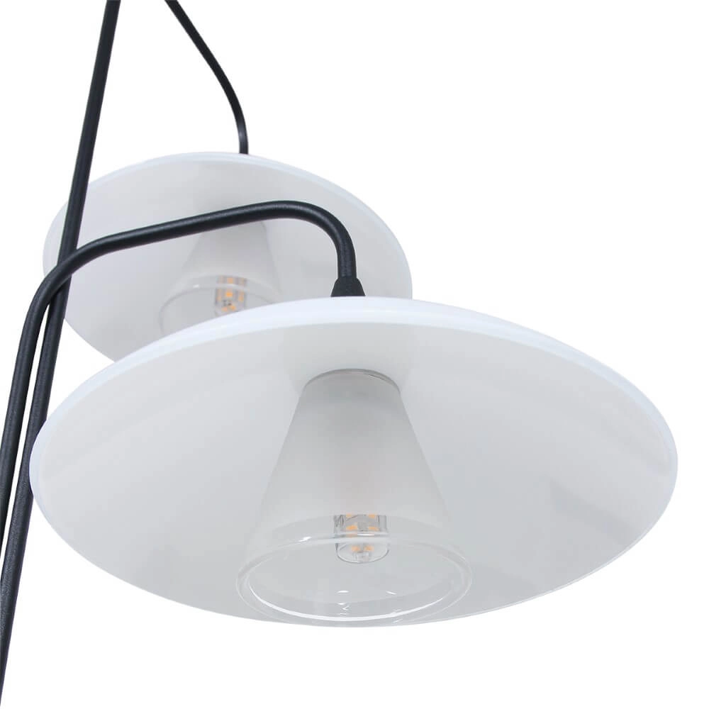 Lampe de lecture Tallerken 3 lumières noir avec blanc Steinhauer 8712746133608