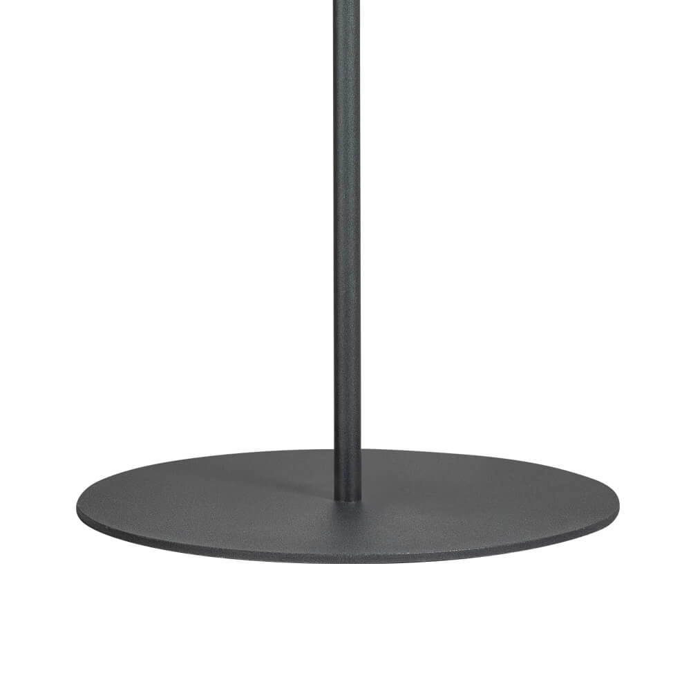 Lampadaire design Davina 2 lumières noir avec verre fumé ETH 8720195302759