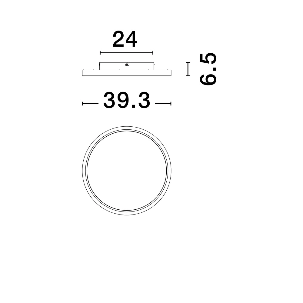 Plafonnier Chet Ø 58,3 cm avec fonction RGB Lyora 5212017450135
