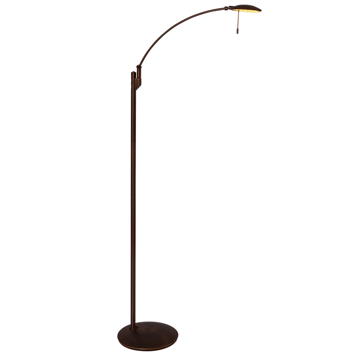 Lampe de lecture led Zenith 2x6w - 2200K - 118cm brun bronze