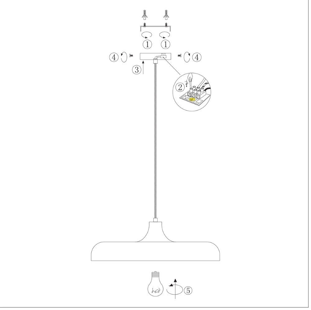 Lampe suspendue Krisip Ø 50 cm Steinhauer 8712746132557