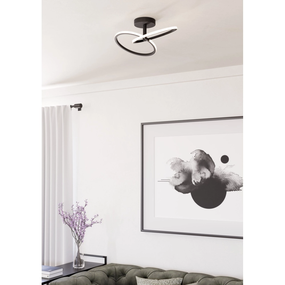 Plafonnier Congiunti noir Eglo 9008606357130