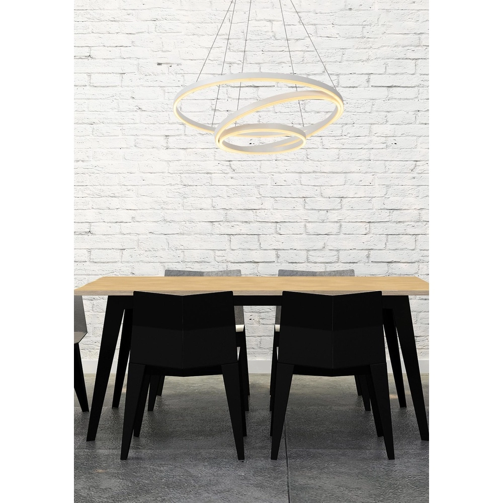Lampe pendante moderne Triniti Blanc dimmable Lucide 5411212460721