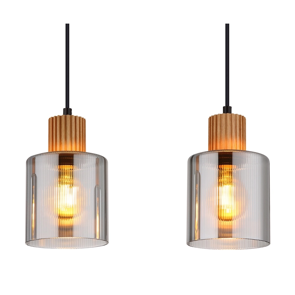 Lampe pendante de conception Aleidis Noir à 4 lumières Globo 9007371515219
