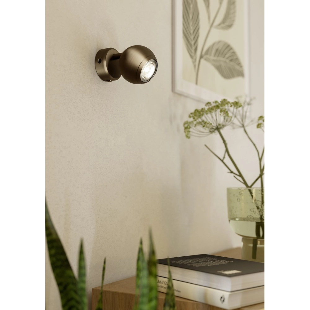 Lampe murale de conception Bimeda 1 Bronze foncé Eglo 9008606391134