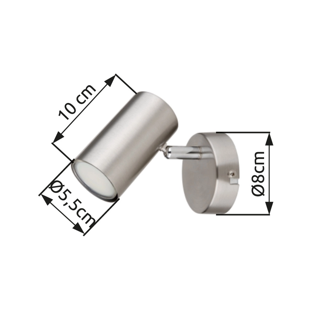 Lampe murale Allvi nickel Globo 9007371454761