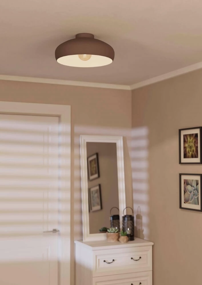 Plafonnier Moka Mogano Ø40cm Eglo 9008606235315