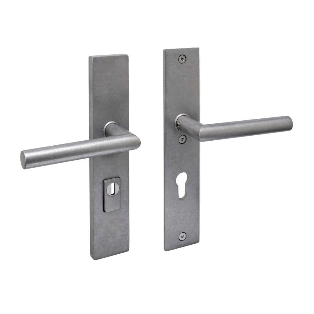 Ferrures de porte arrière droites Aurano PC 72mm acier inoxydable culbuté