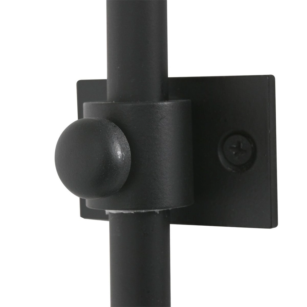 Applique murale arche Sparkled Light noir avec capuche en rotin Steinhauer 8712746181982