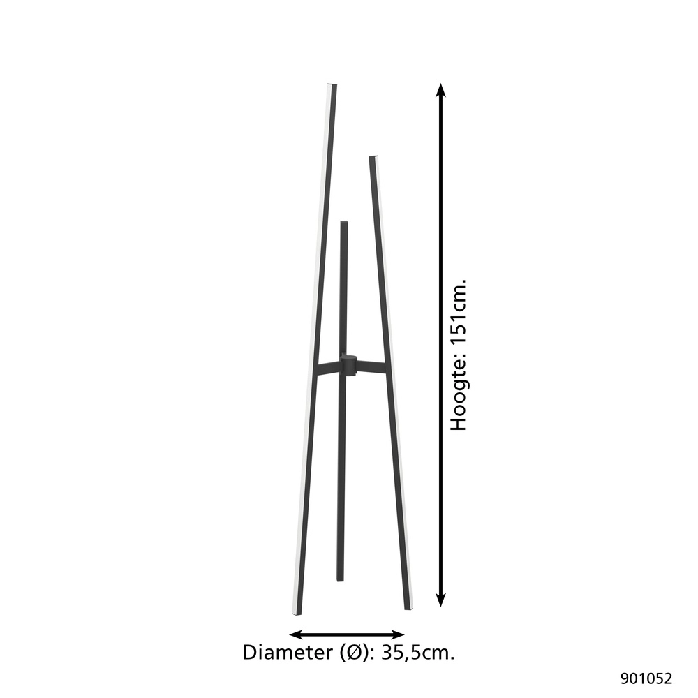 Lampe sur pied LED moderne Mongolana Eglo 9008606306015